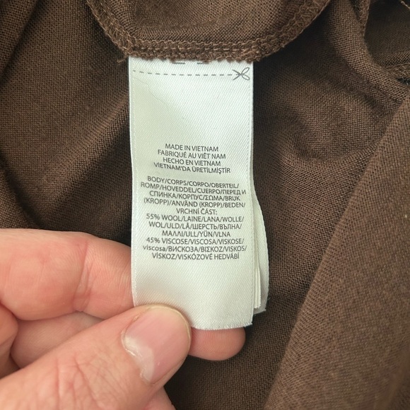 Ralph Lauren Brown Long Sleeve Sweater Dress - Picture 9 of 13